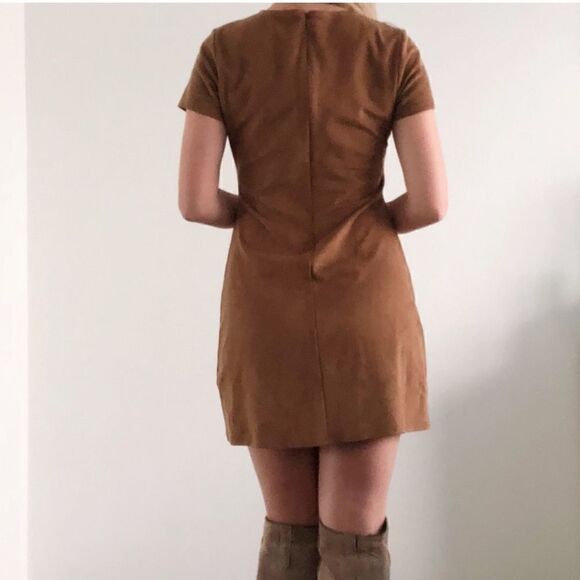 EXPRESS Suede Lace-Up Boho Dress size 6 NWOT - Picture 3 of 7